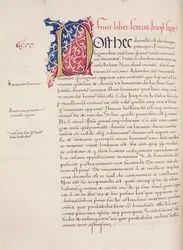 Ms.228, f.54v: Pagina uit Aristoteles